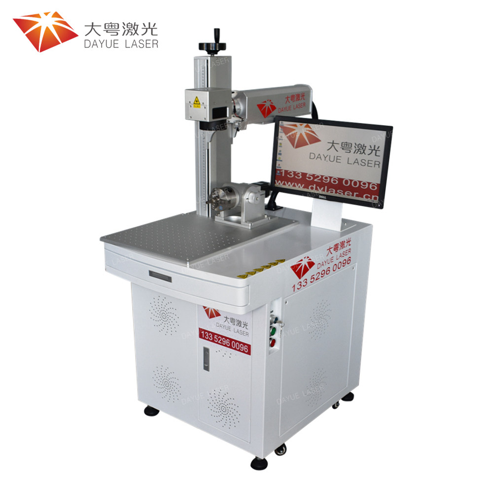 One-axis rotating fiber laser marking machine
